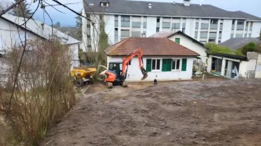 Terrassement fini.