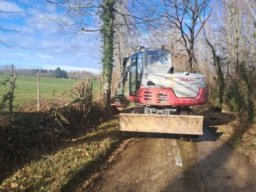 Curage de fossé, Ogeu-les-Bains, MBTP