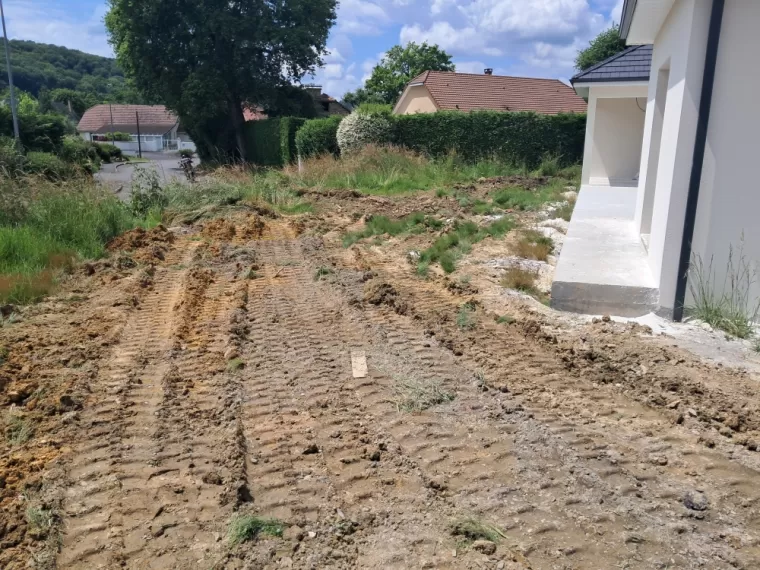 Terrain avant les travaux.