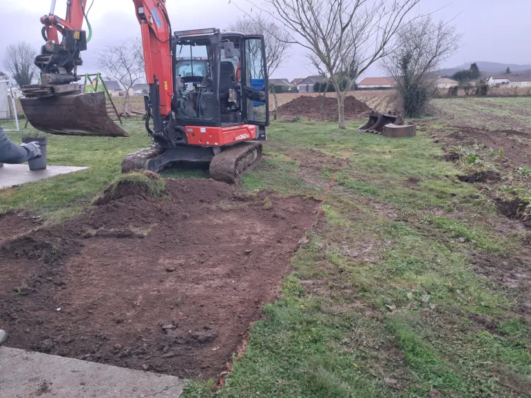 Implantation et décapage de la végétale.