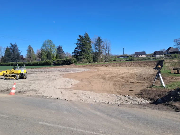Terrassement fini.