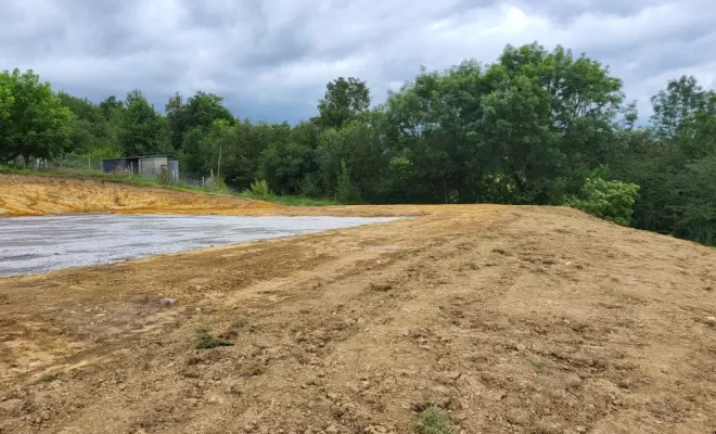 Terre végétale remise en place