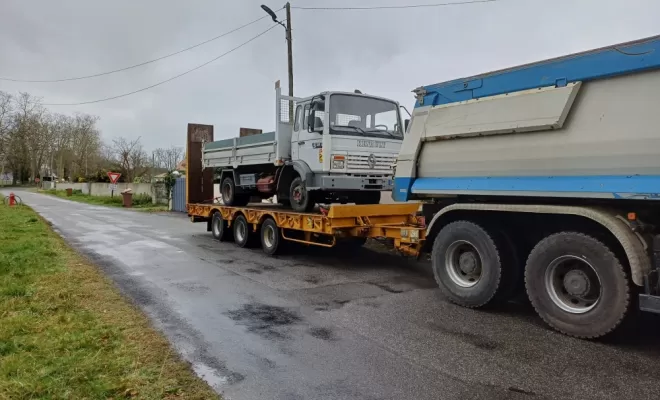 Transport d'engins et de véhicules, Ogeu-les-Bains, MBTP
