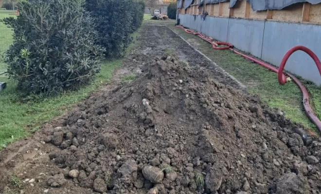 Avant le terrassement.