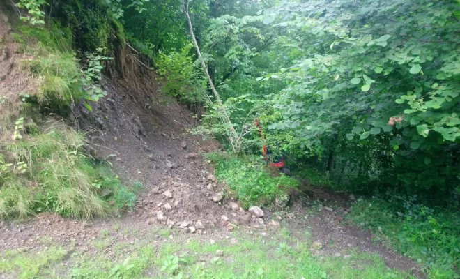 Terrain avant les travaux.