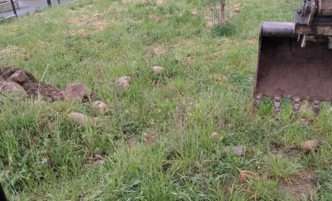 Terrain avant les travaux.