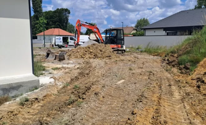 Terrain avant les travaux.