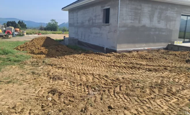 Mise en place de la mauvaise terre.