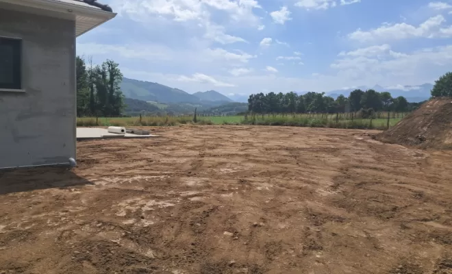 Finition du jardin.