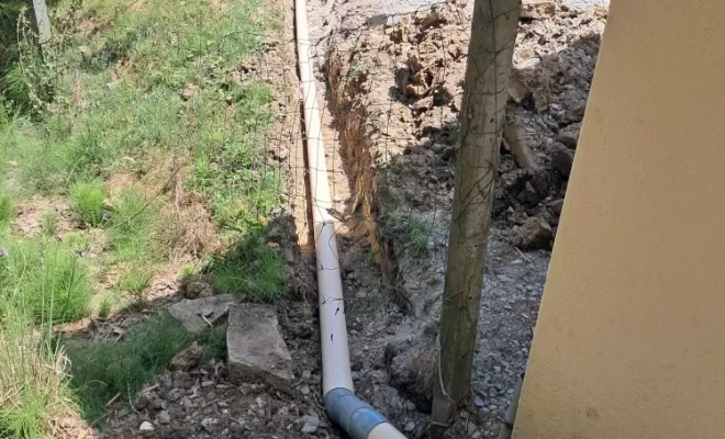 Pose des tubes.