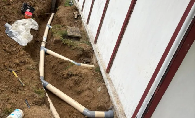 Branchements des différentes évacuations.