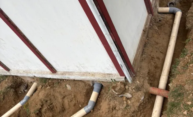 Branchements des différentes évacuations.