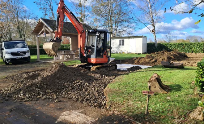 Empierrement de l'accès.