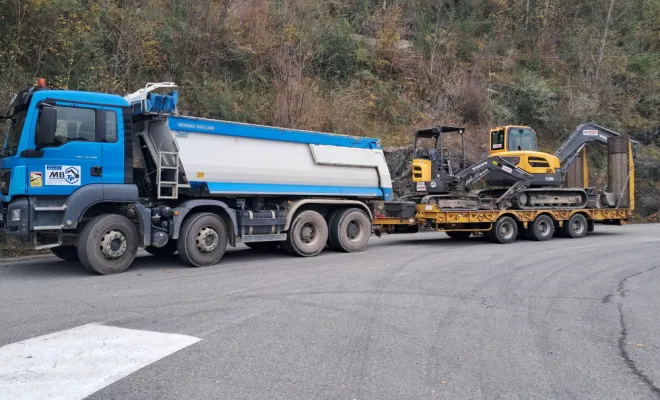 Transport de pelles.