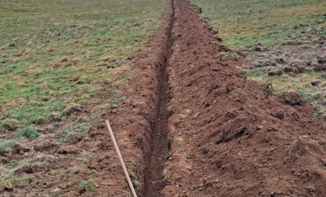 Ouverture de la tranchée.