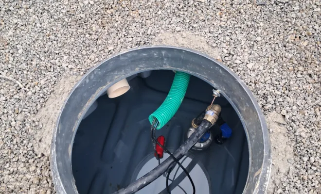 Installation de la pompe et du kit alarme trop plein.