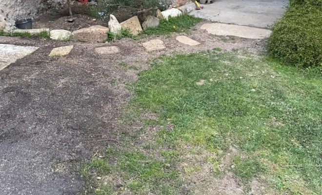 Mise en place de terre végétale.