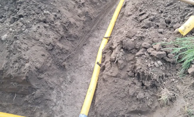 Branchement des nouveaux drains.