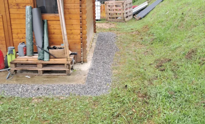Remise en état du terrain.