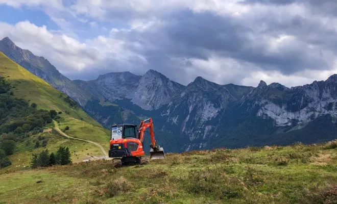 Travaux de terrassement, Ogeu-les-Bains, MBTP