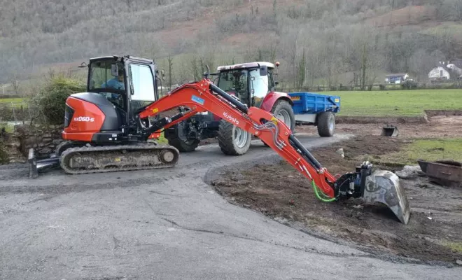 Travaux de terrassement, Ogeu-les-Bains, MBTP