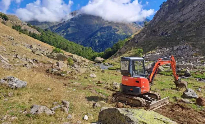 Travaux de terrassement, Ogeu-les-Bains, MBTP