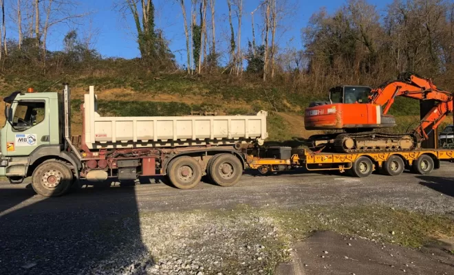 Transport d'engins.