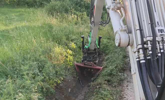 Curage de fossés.